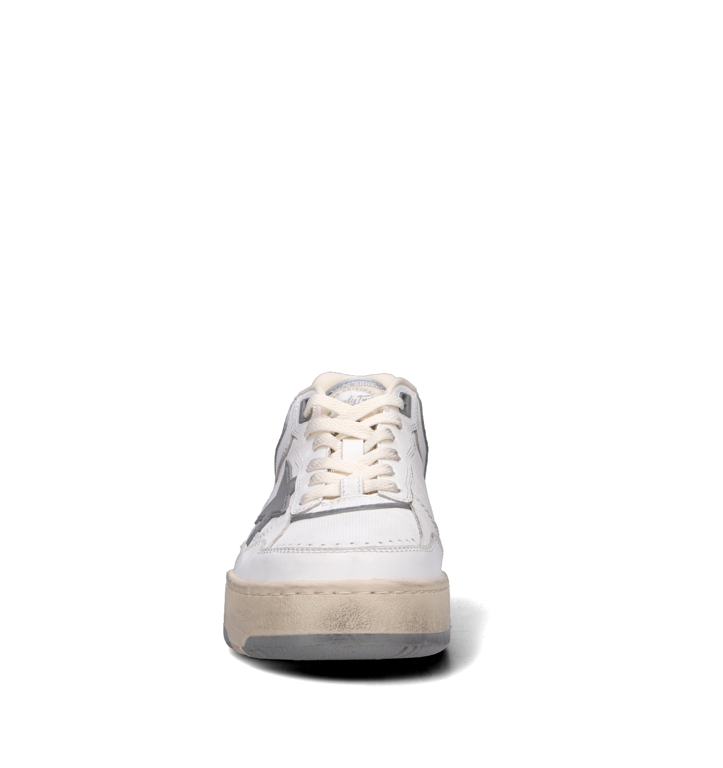 GOLDEN GOOSE FORTY-TWO Sneaker uomo bianca/grigia in pelle