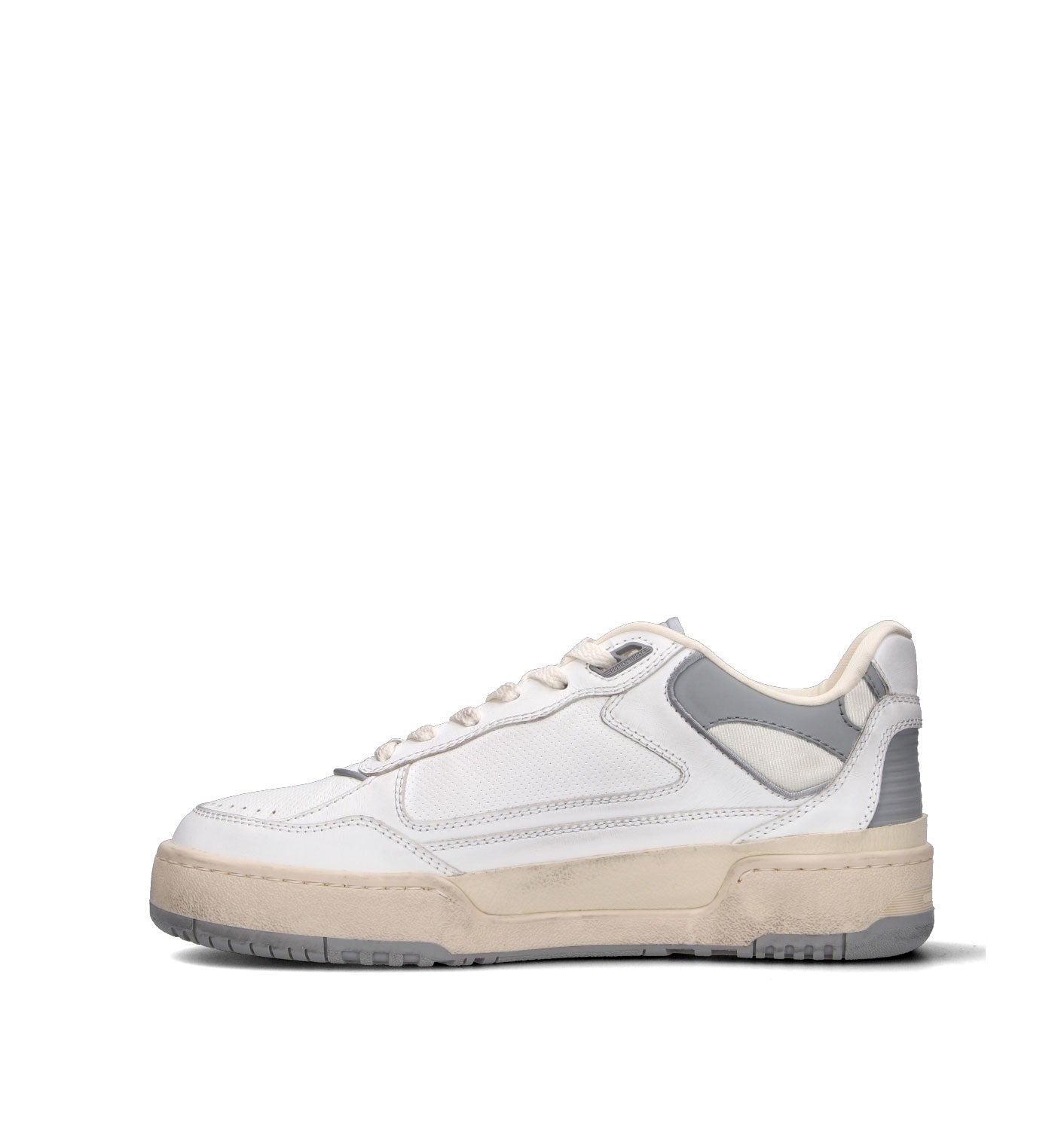 GOLDEN GOOSE FORTY-TWO Sneaker uomo bianca/grigia in pelle