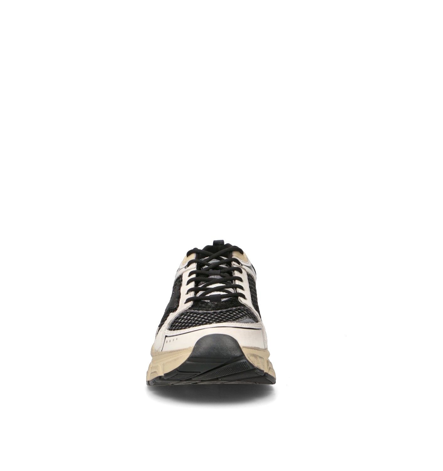 GOLDEN GOOSE LIGHTSTAR Sneaker uomo bianca/nera in pelle