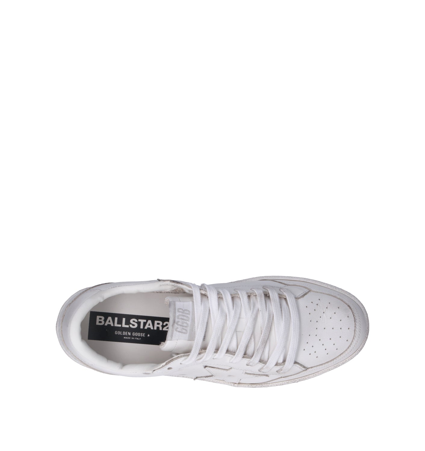 GOLDEN GOOSE BALLSTAR 2 Sneaker uomo bianca in pelle