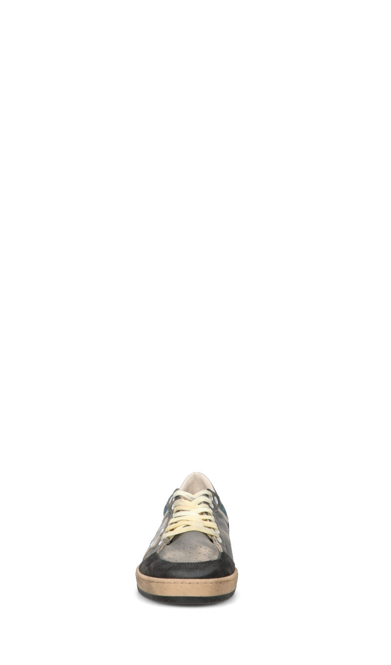 GOLDEN GOOSE BALL STAR DOUBLE UPPER WITHOUT HE Sneaker uomo grigia in pelle