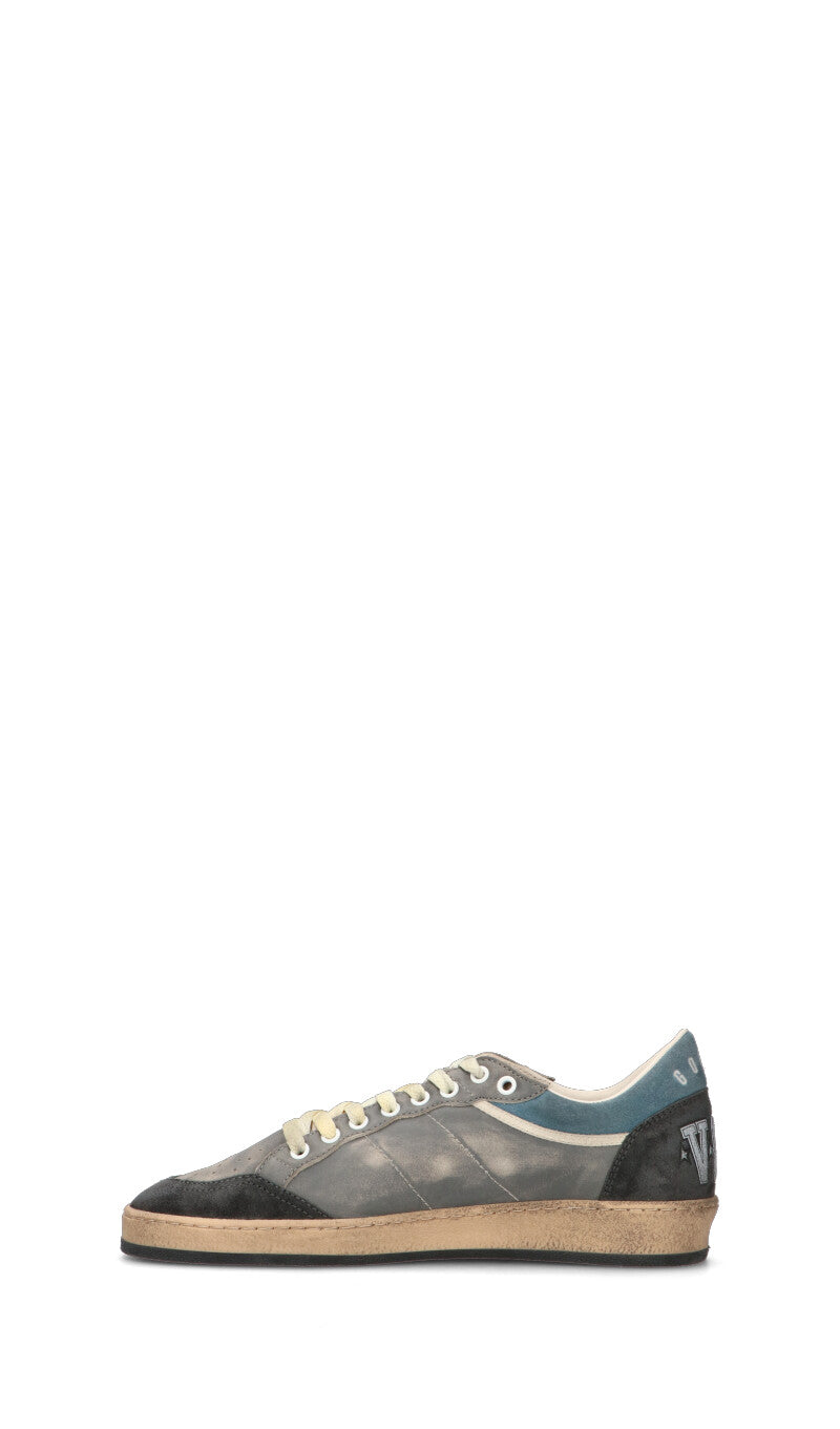GOLDEN GOOSE BALL STAR DOUBLE UPPER WITHOUT HE Sneaker uomo grigia in pelle