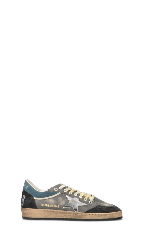 GOLDEN GOOSE BALL STAR DOUBLE UPPER WITHOUT HE Sneaker uomo grigia in pelle