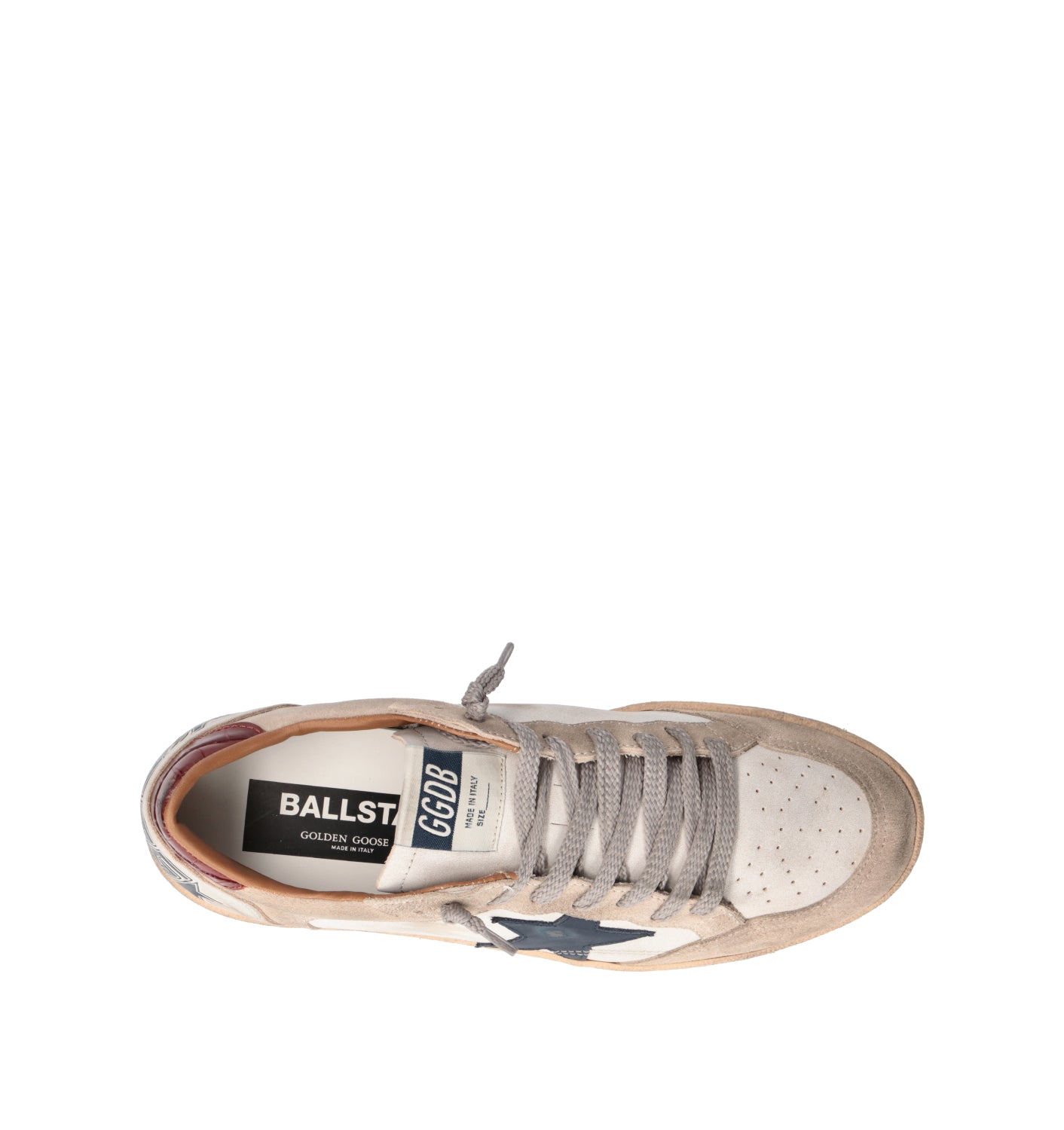 GOLDEN GOOSE BALLSTAR DOUBLE QUARTER WITH FOL Sneaker uomo
