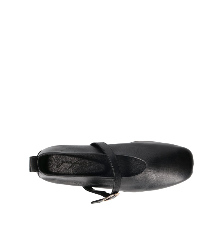 GRAFIA Ballerina donna nera in pelle