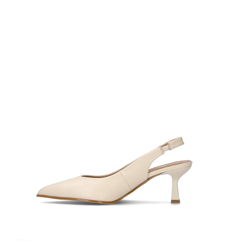 GRAFIA Slingback donna beige in pelle