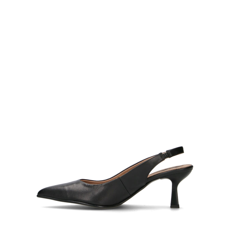 GRAFIA Slingback donna nera in pelle