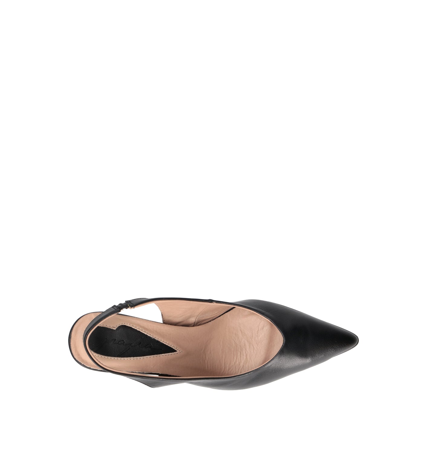 GRAFIA Slingback donna nera in pelle