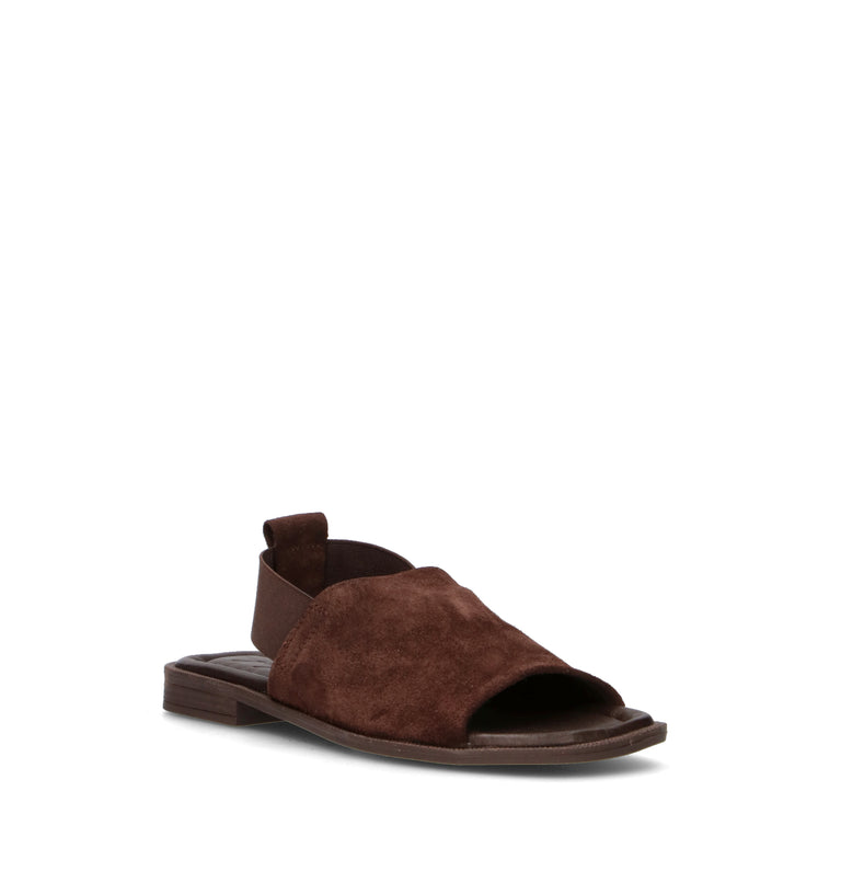 GRAFIA Sandalo donna marrone in suede