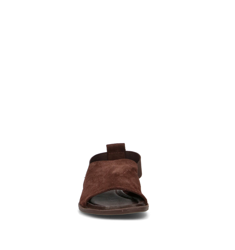 GRAFIA Sandalo donna marrone in suede