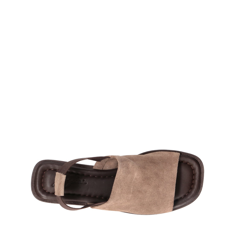 GRAFIA Sandalo donna taupe in suede