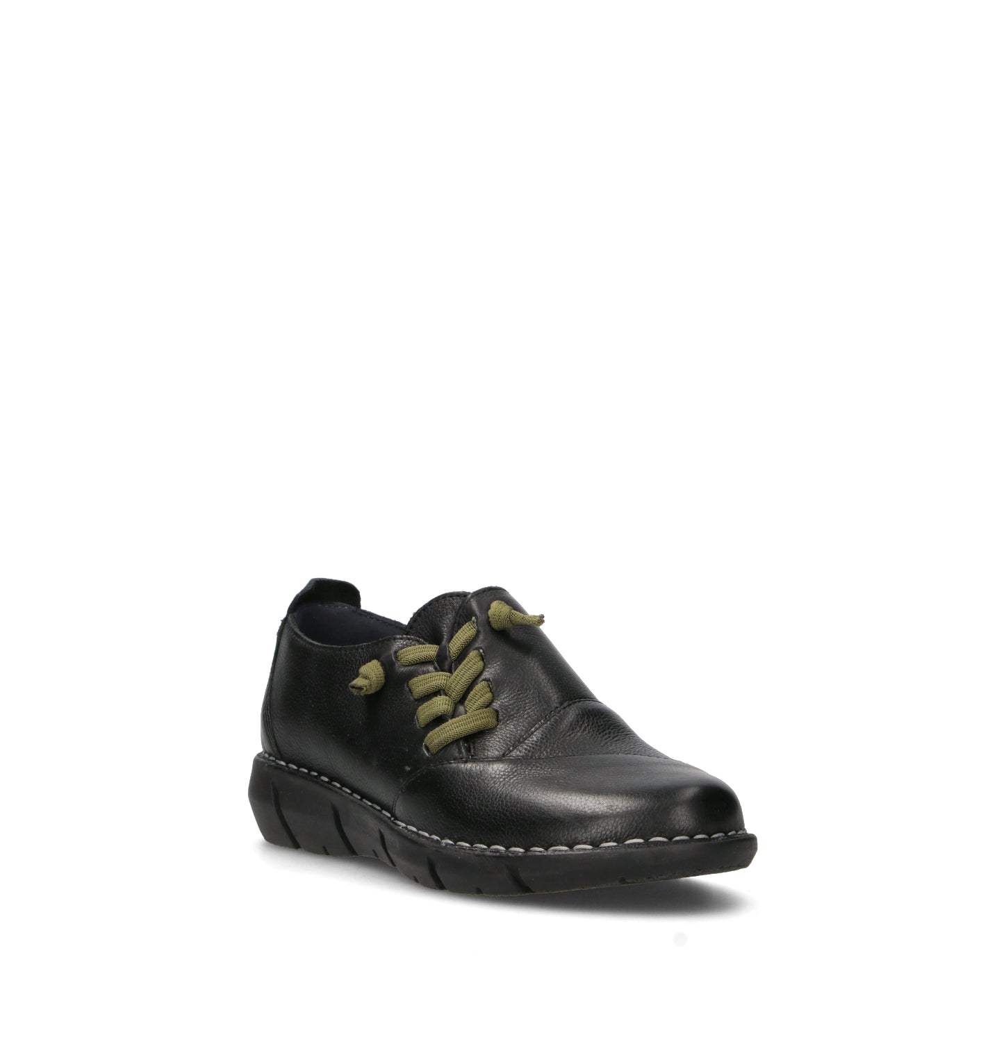 GRAFIA Stringata donna nera in pelle