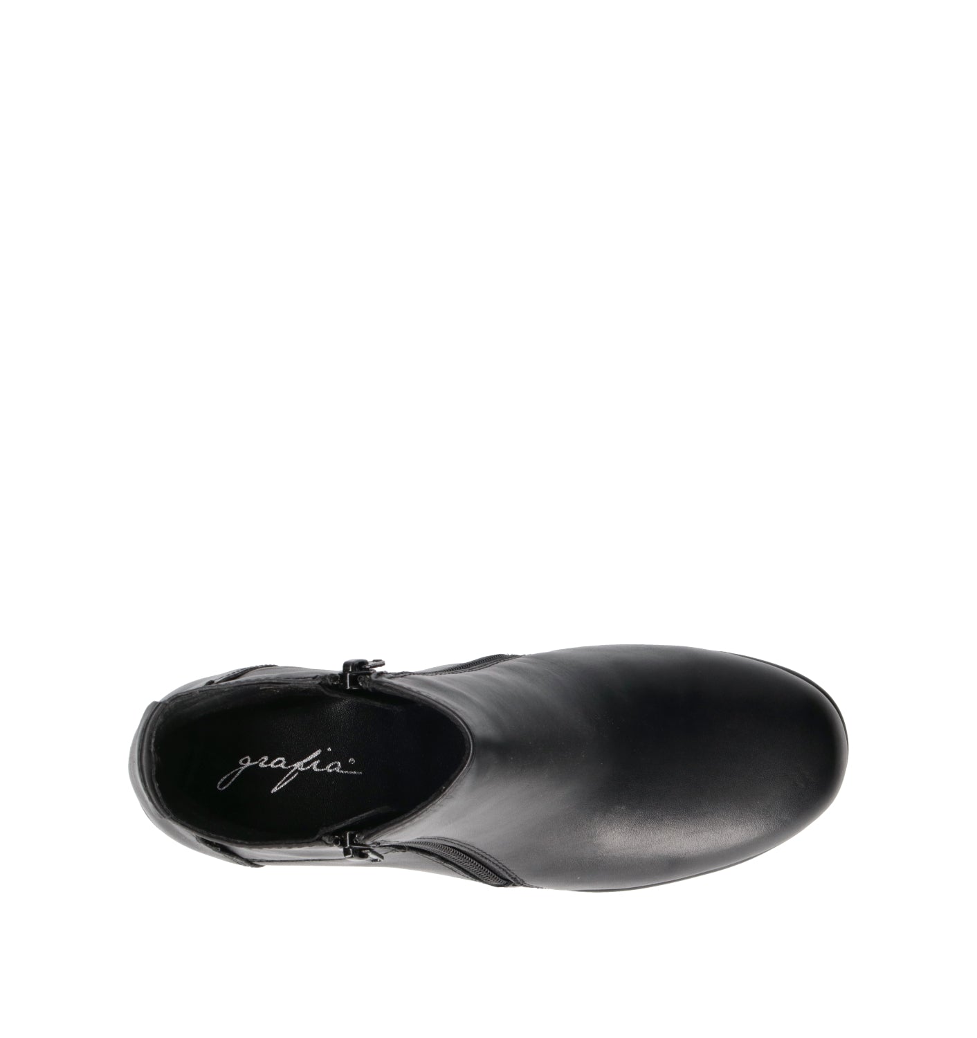 GRAFIA Tronchetto donna nero in pelle