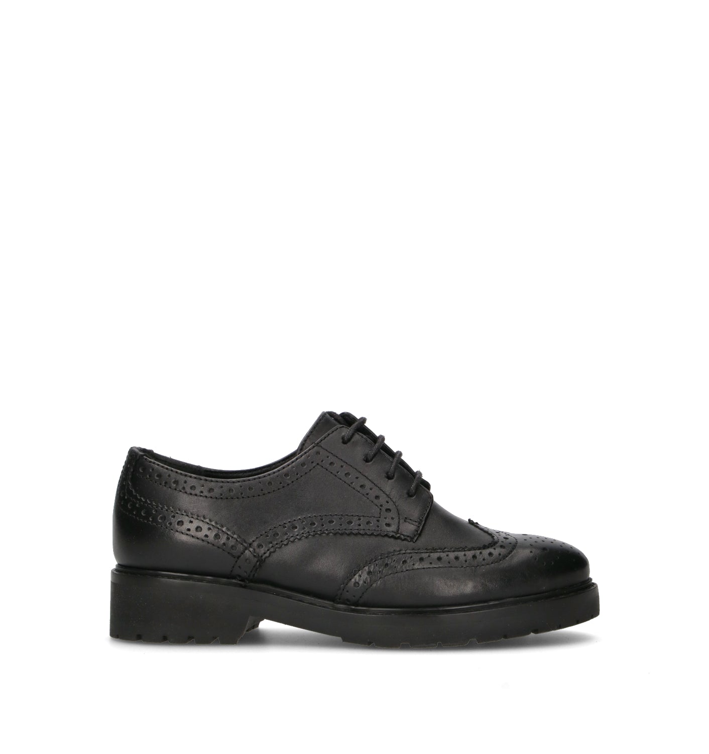 GRAFIA Stringata donna nera in pelle