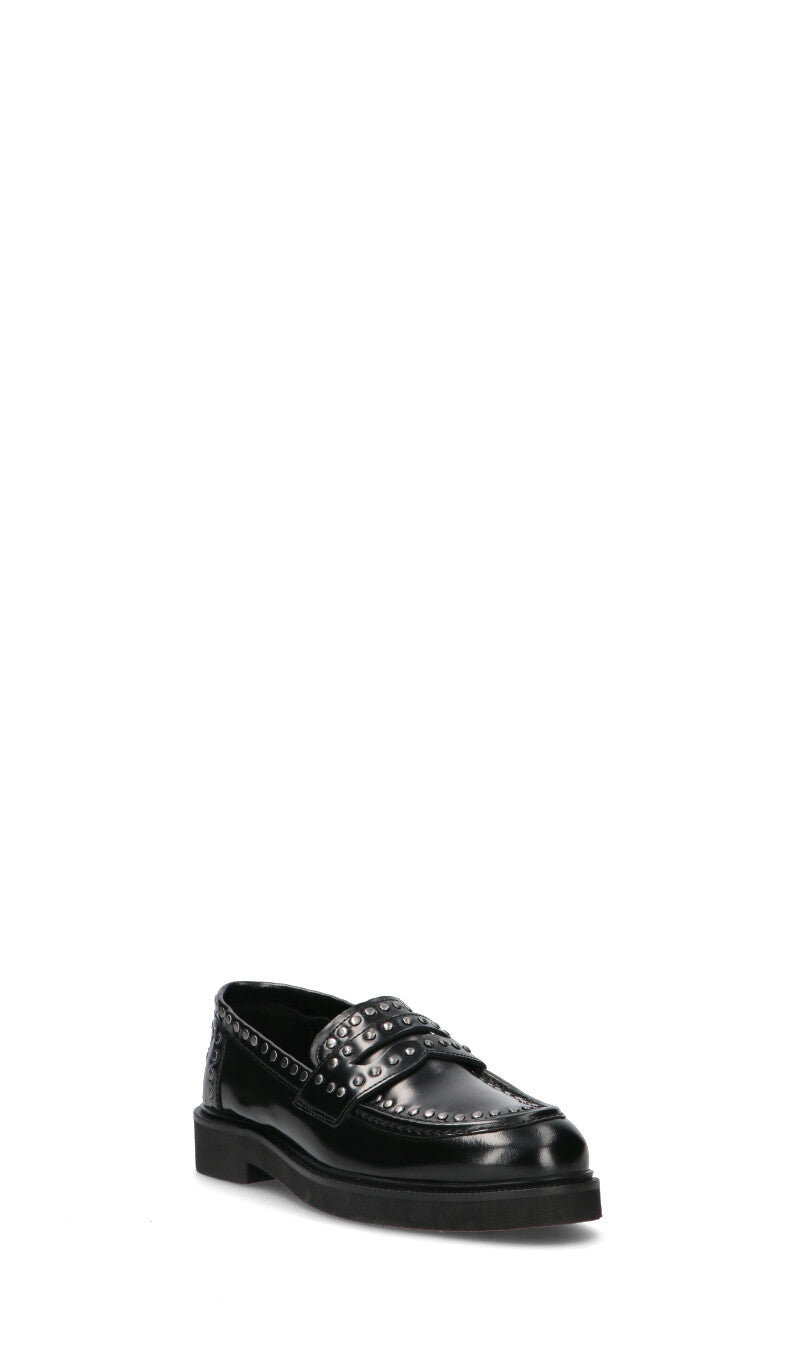 GRAFIA Mocassino donna nero in pelle