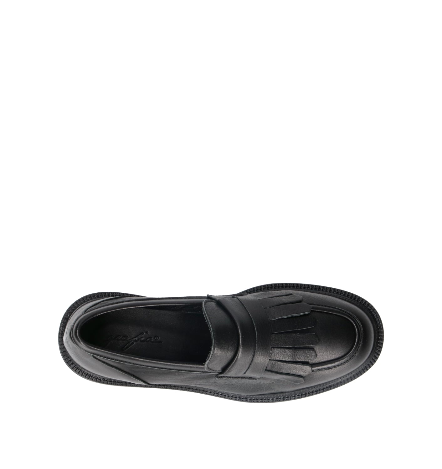 GRAFIA Mocassino donna nero in pelle