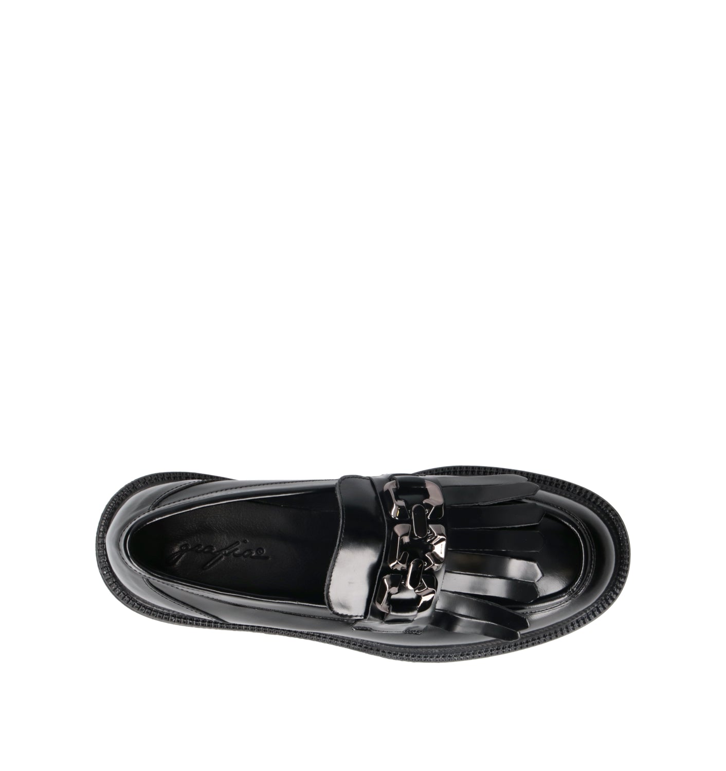 GRAFIA Mocassino donna nero in pelle
