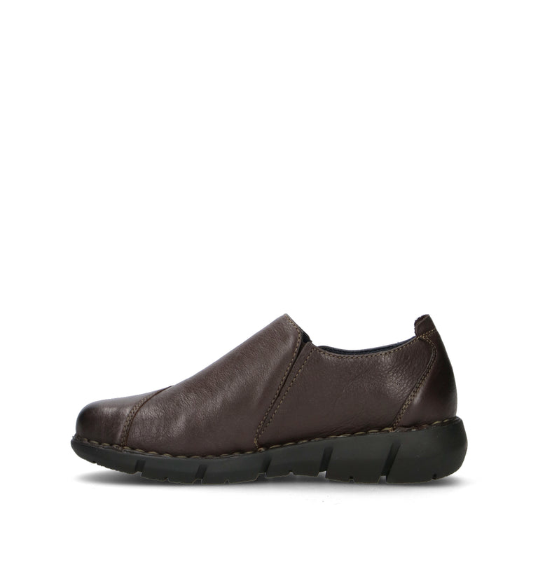 GRAFIA Stringata donna marrone in pelle
