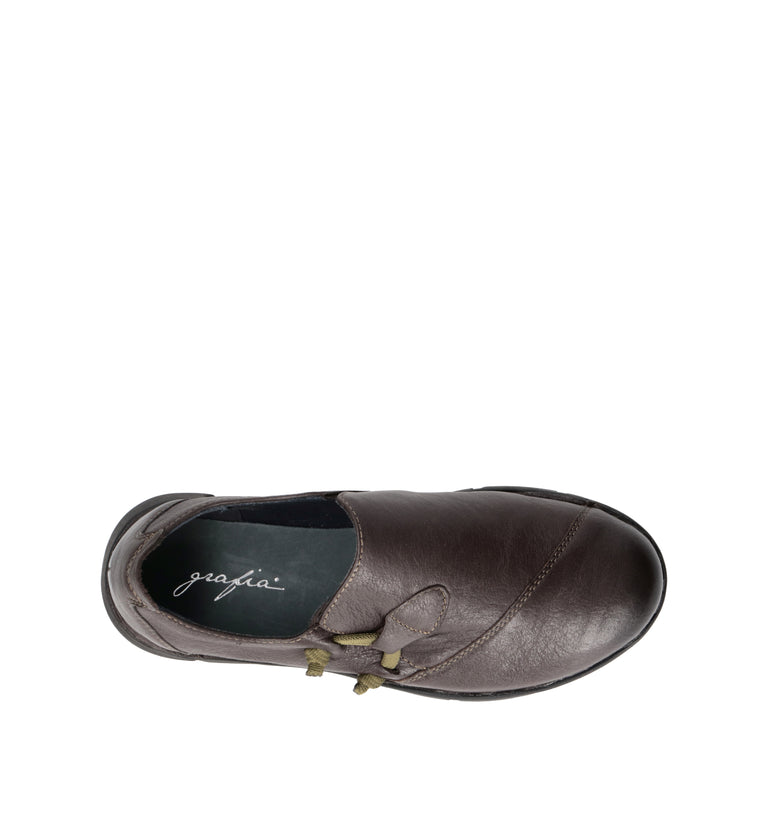 GRAFIA Stringata donna marrone in pelle