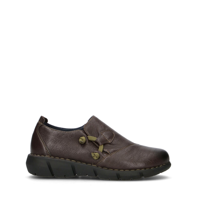 GRAFIA Stringata donna marrone in pelle