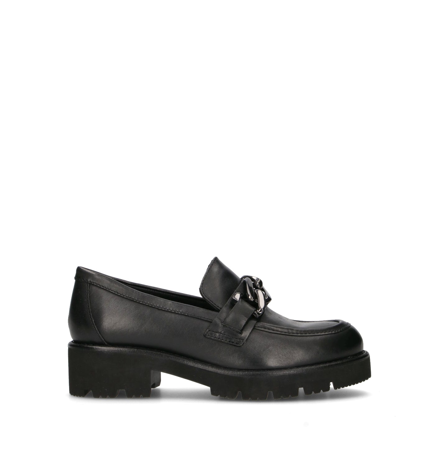 GRAFIA Mocassino donna nero in pelle