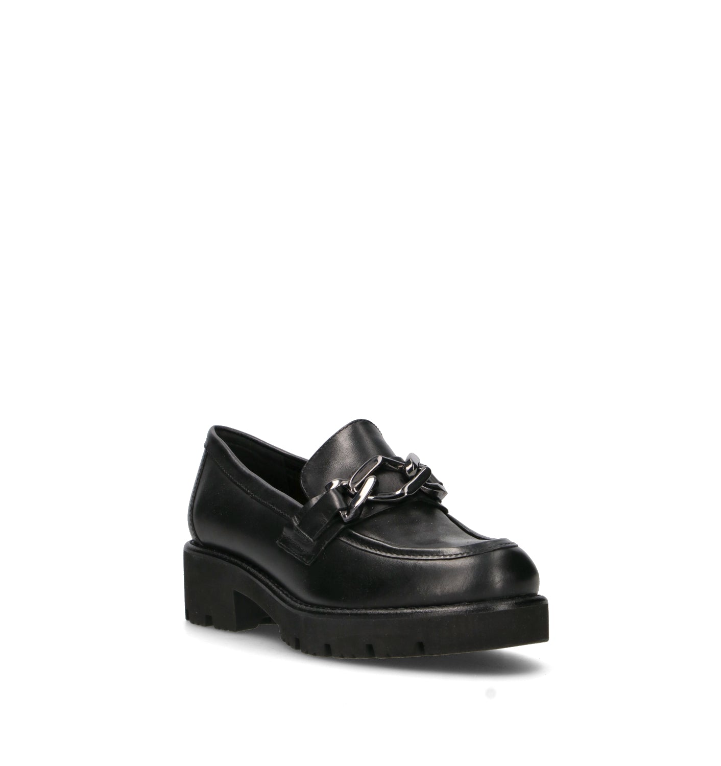 GRAFIA Mocassino donna nero in pelle