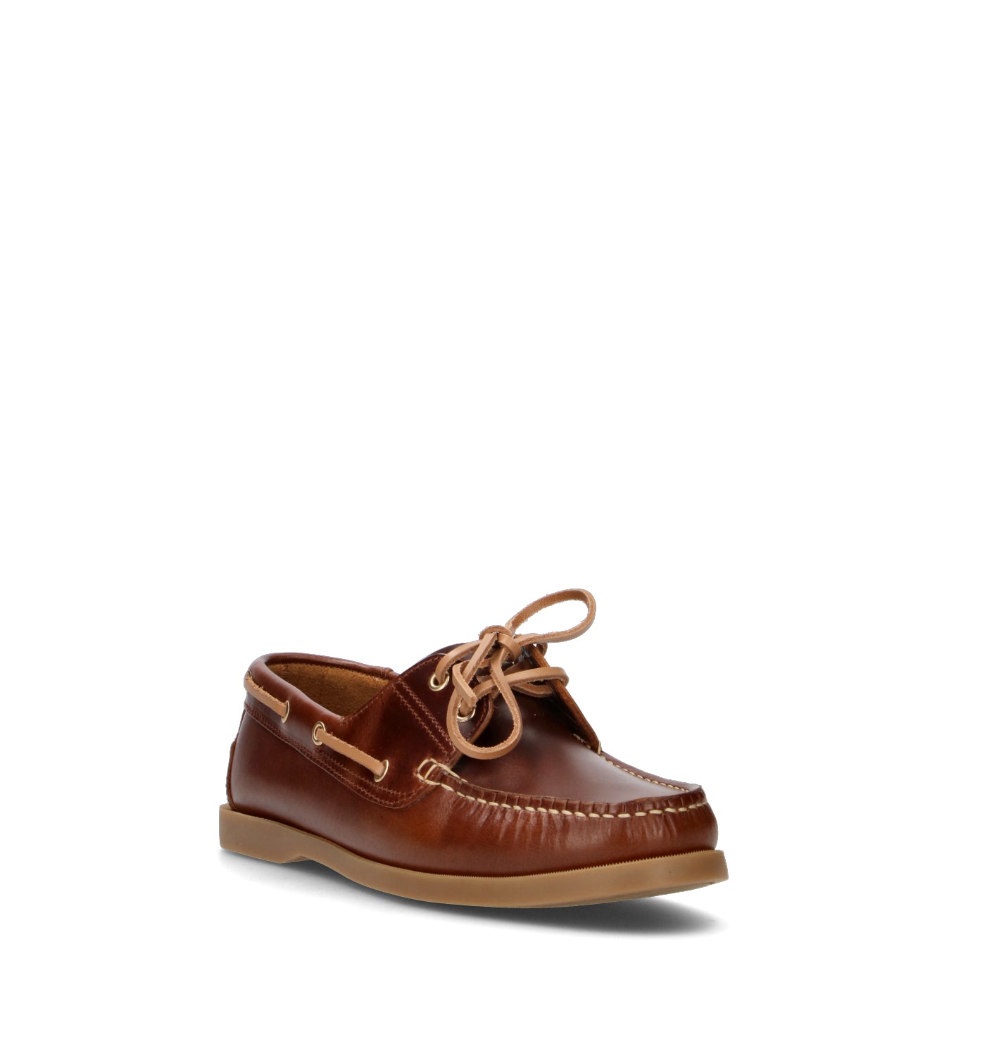 GRAFIA Scarpa barca donna tabacco in pelle