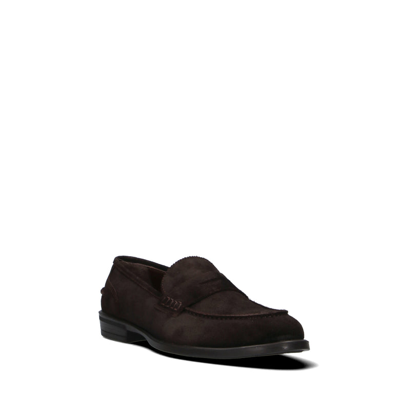 GRAFIA Mocassino uomo marrone in suede