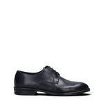 GRAFIA Stringata uomo blu in pelle