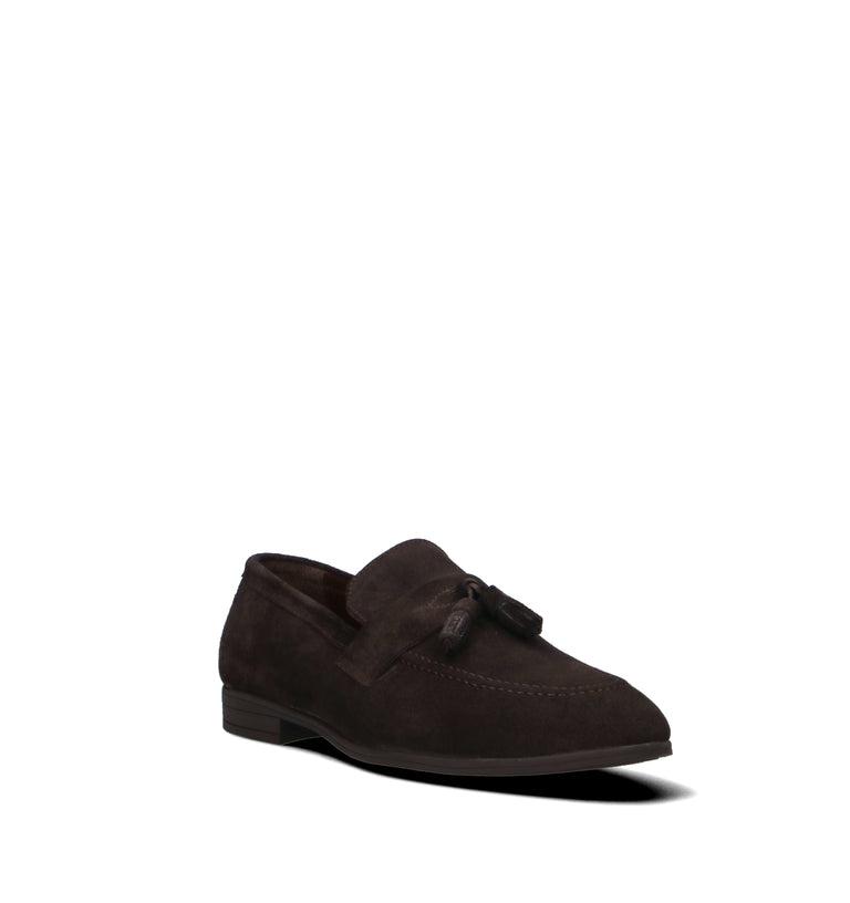 GRAFIA Mocassino uomo marrone in suede