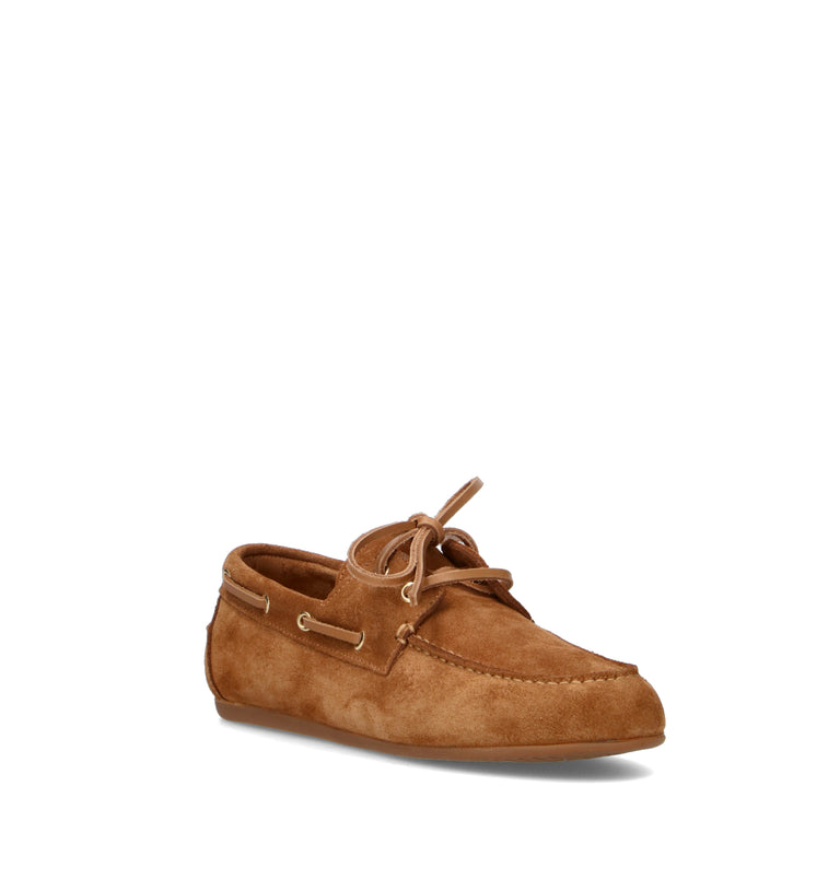 GRAFIA Scarpa barca donna cuoio in suede