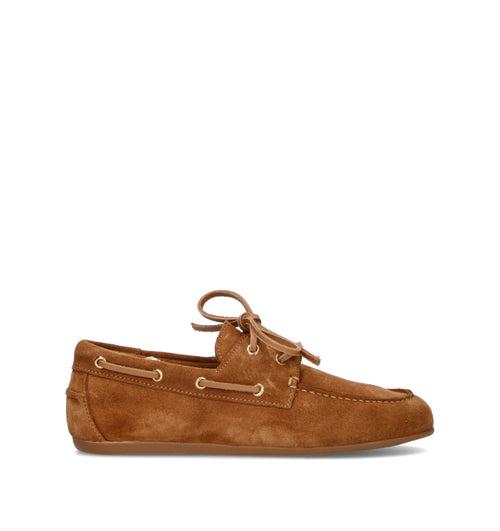 GRAFIA Scarpa barca donna cuoio in suede