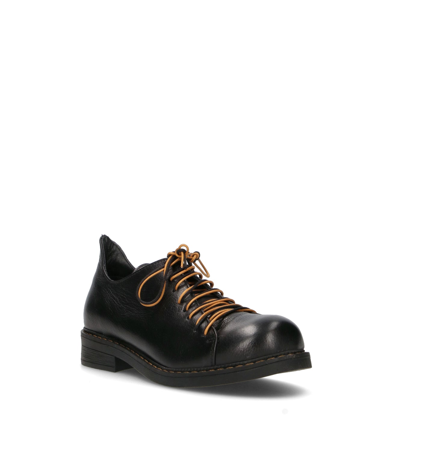 GRAFIA Stringata donna nera in pelle