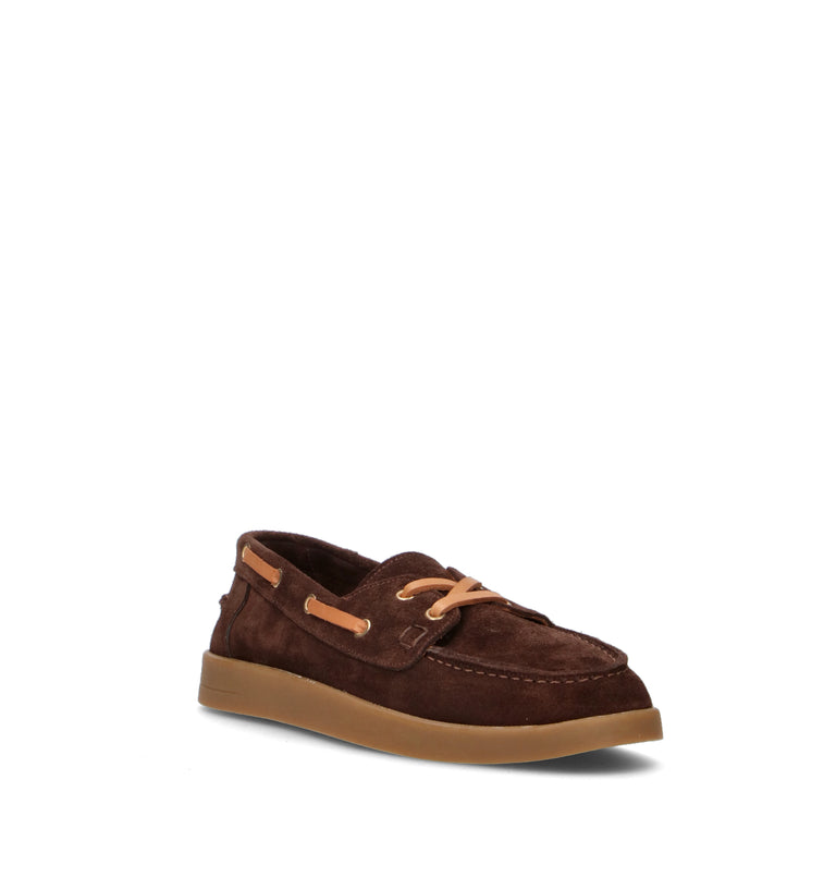 GRAFIA Scarpa barca donna marrone in suede