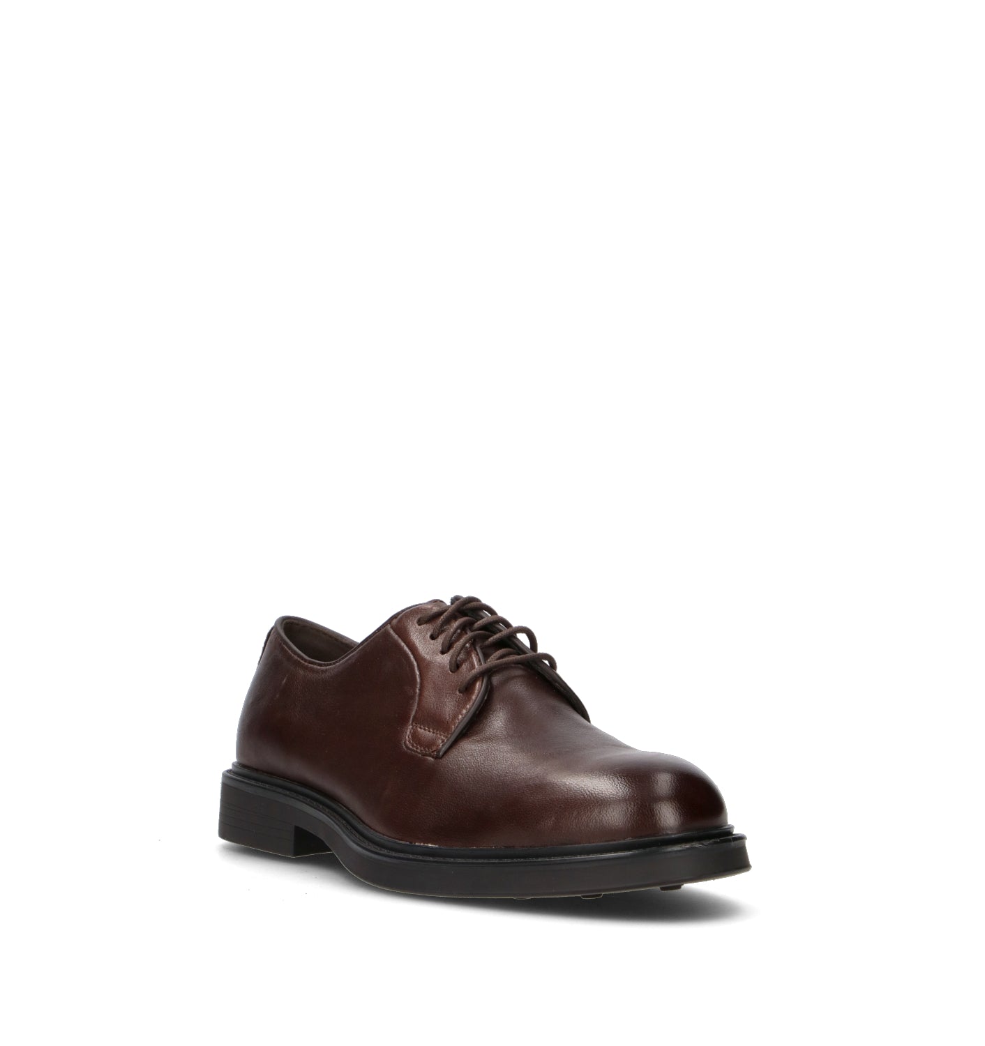 GRAFIA Stringata uomo marrone in pelle