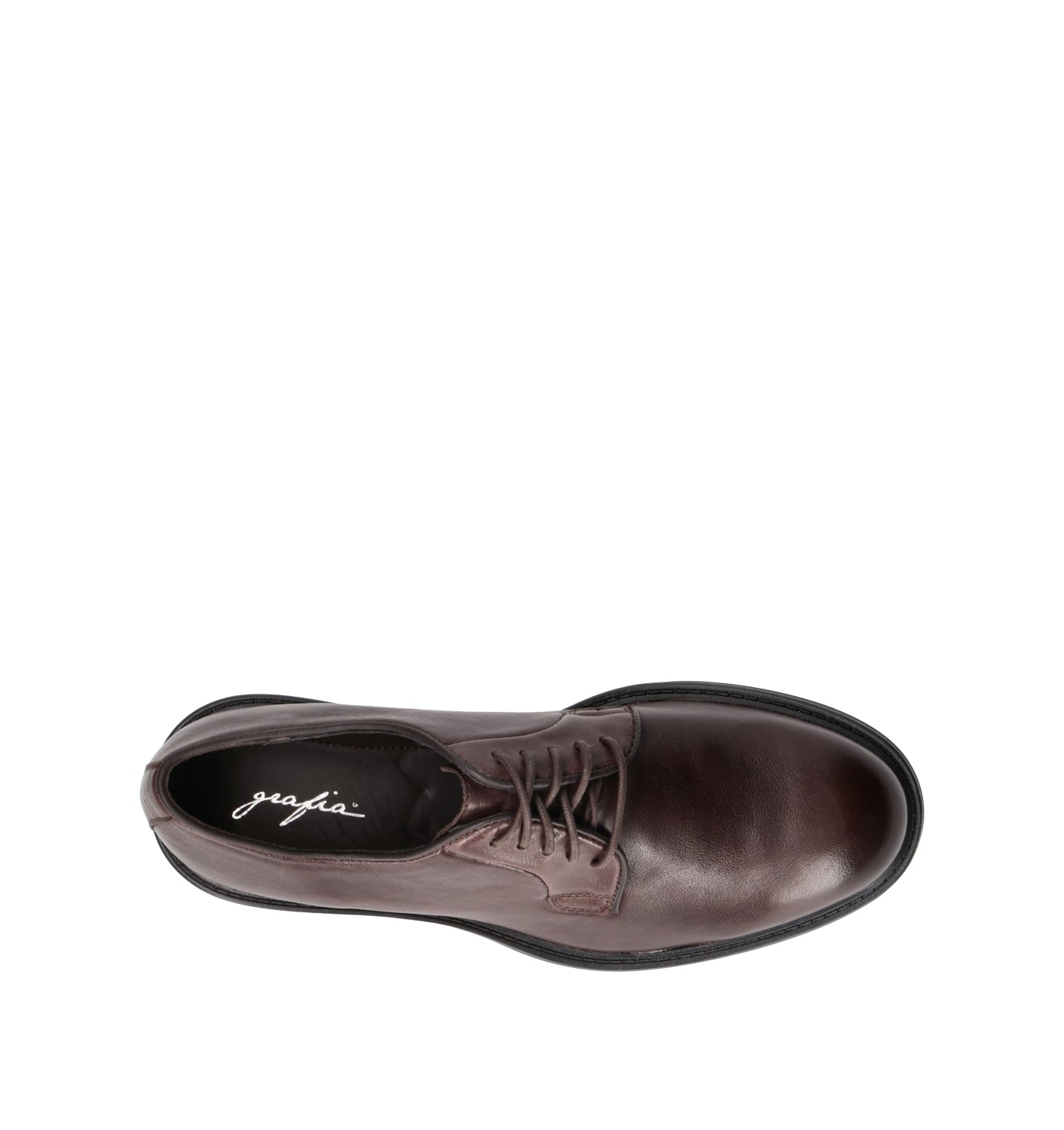 GRAFIA Stringata uomo marrone in pelle
