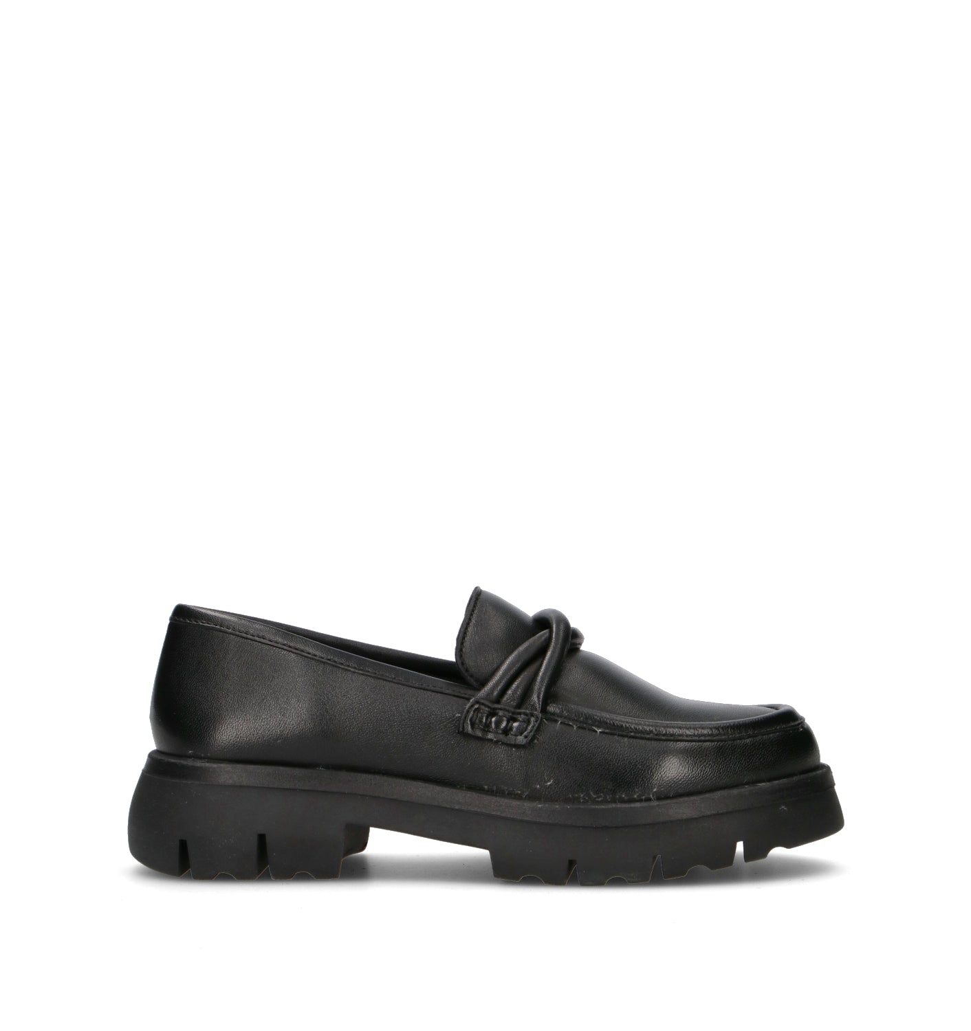 GRAFIA Mocassino donna nero in pelle
