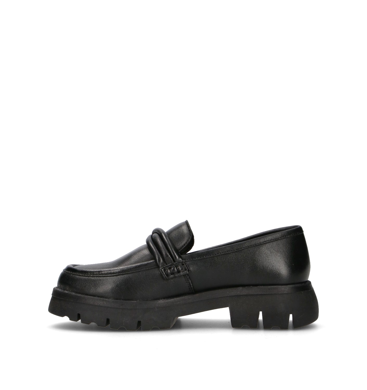 GRAFIA Mocassino donna nero in pelle