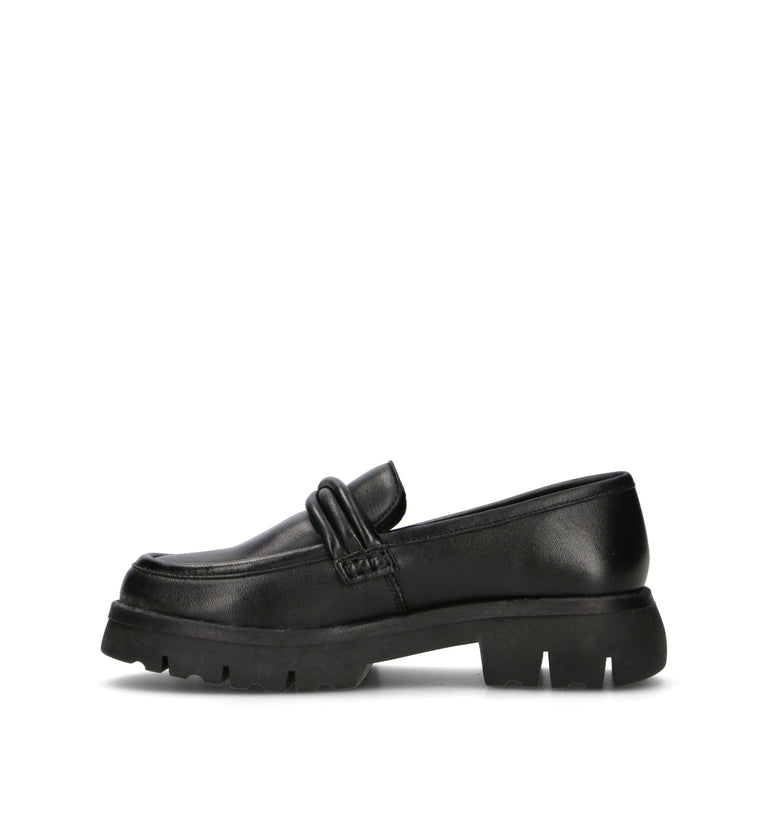 GRAFIA Mocassino donna nero in pelle