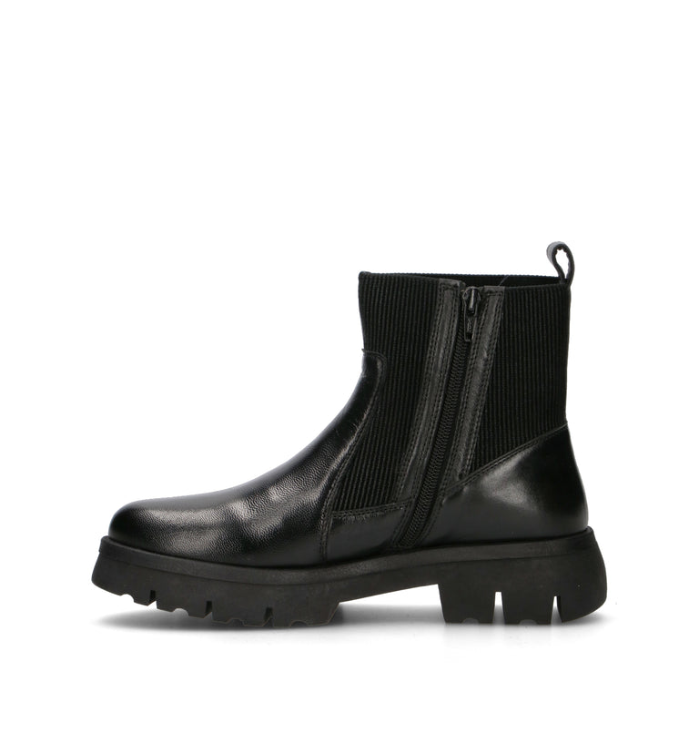 GRAFIA Tronchetto donna nero in pelle