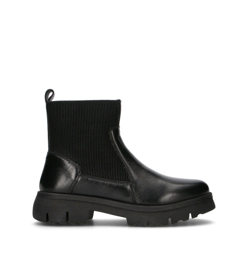 GRAFIA Tronchetto donna nero in pelle