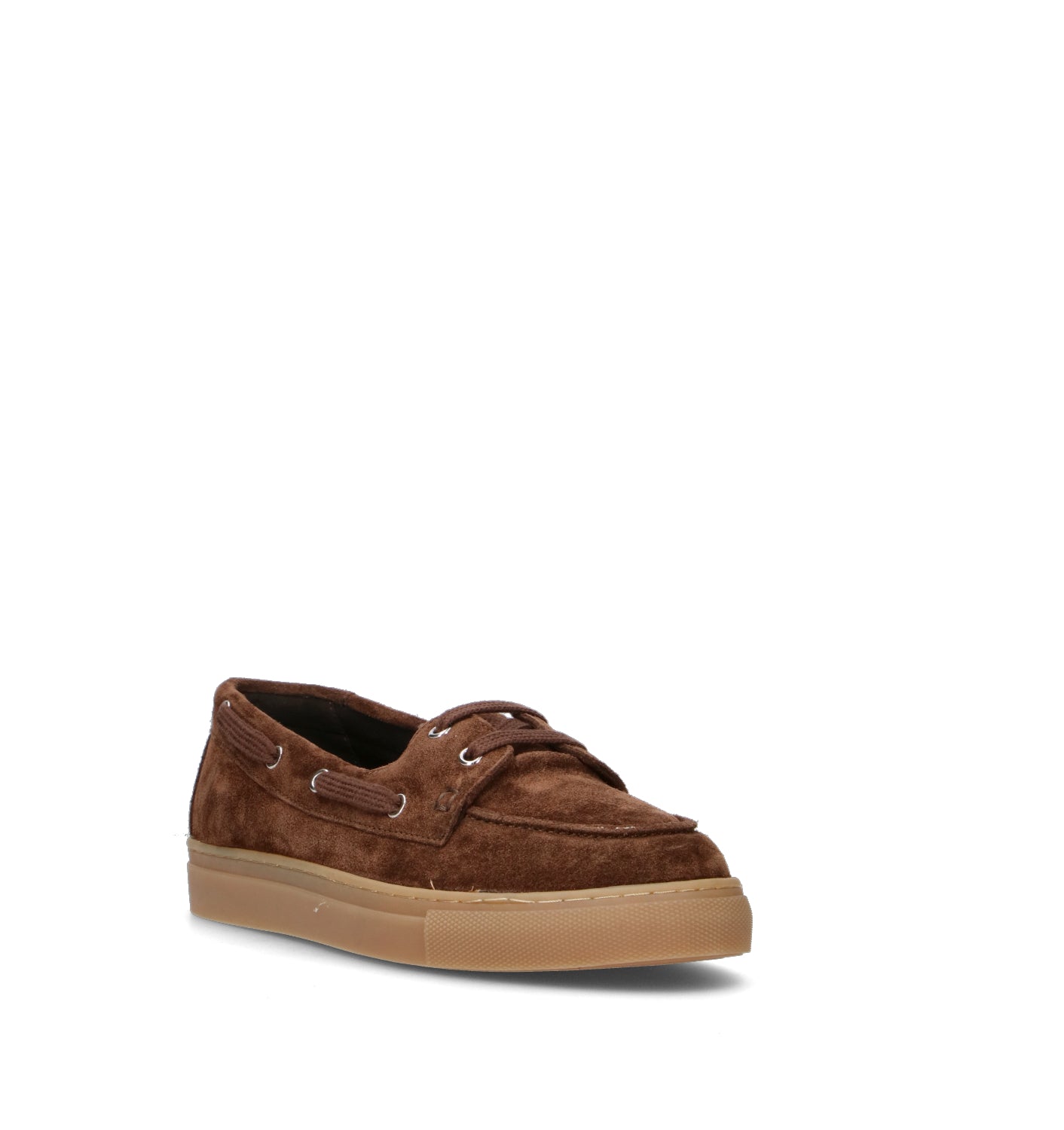 GRAFIA Scarpa barca uomo testa di moro in suede