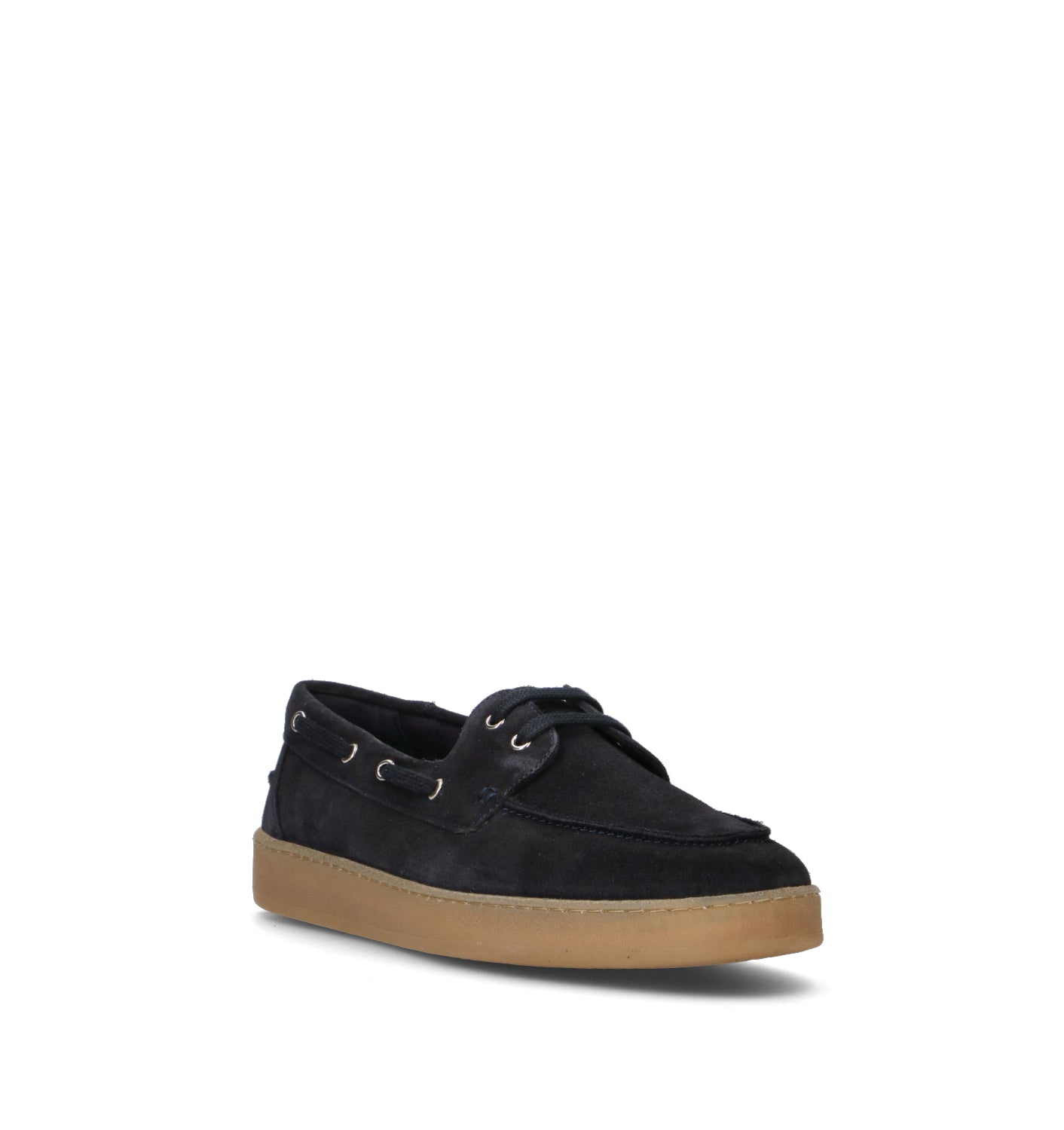 GRAFIA Scarpa barca uomo blu in suede