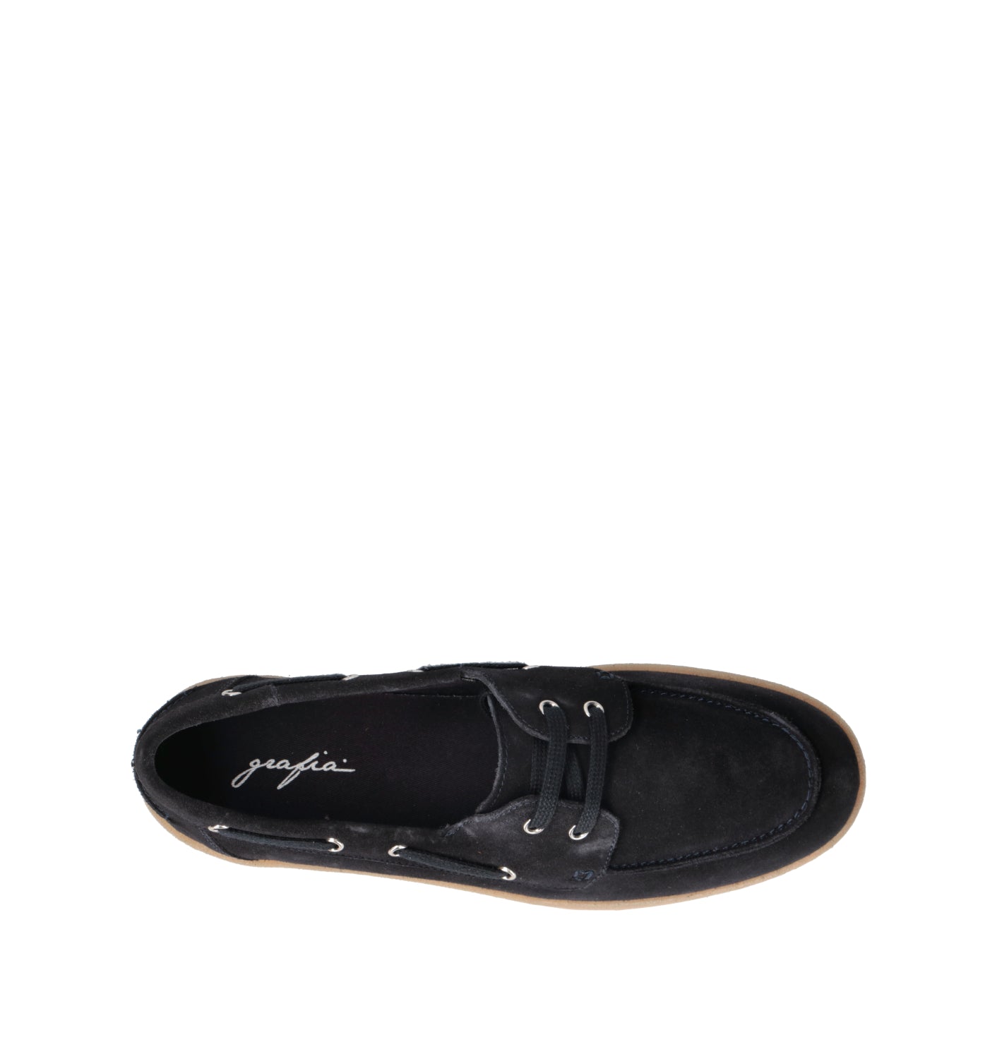 GRAFIA Scarpa barca uomo blu in suede