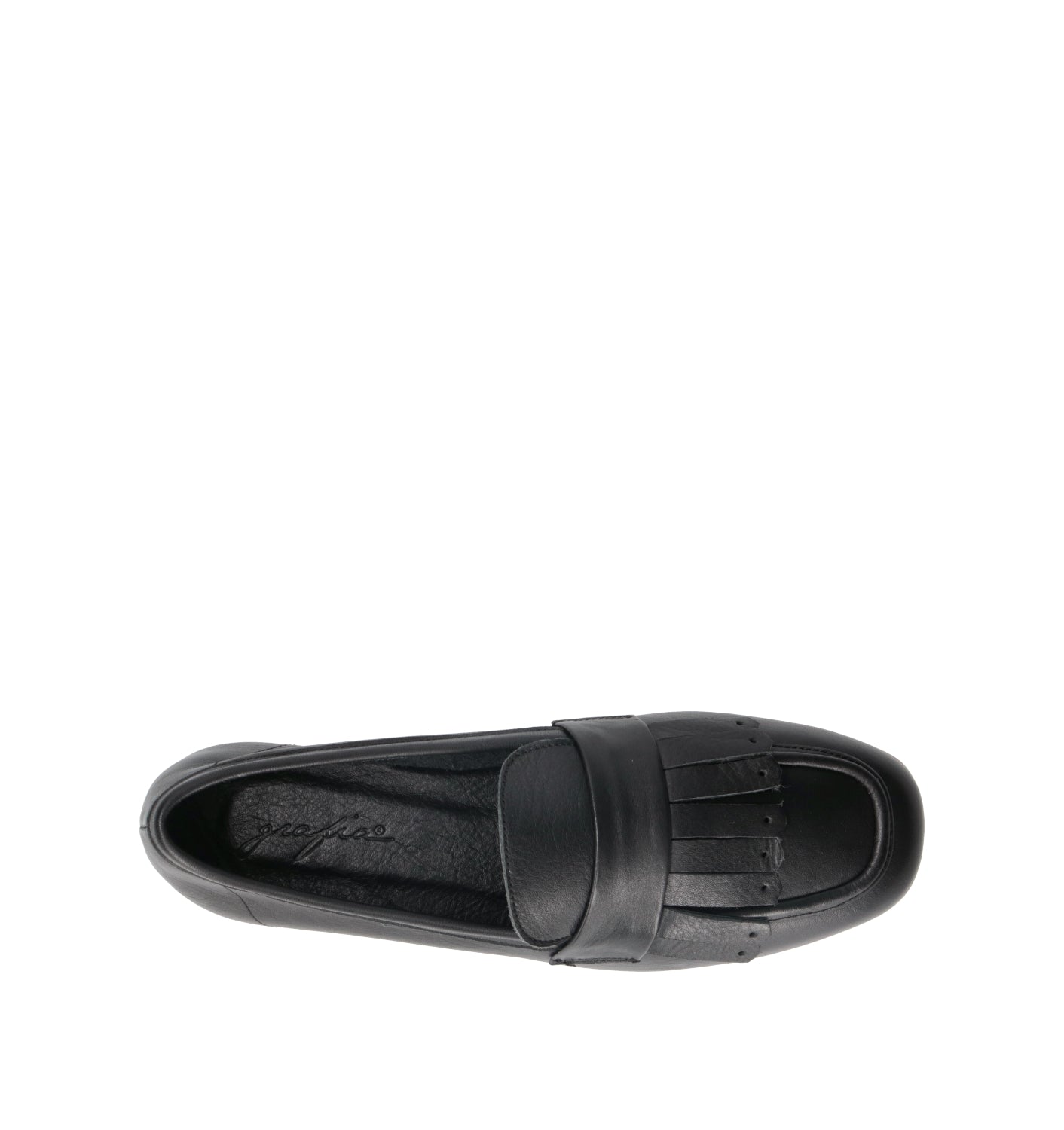 GRAFIA Mocassino donna nero in pelle