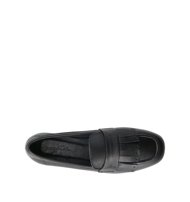 GRAFIA Mocassino donna nero in pelle
