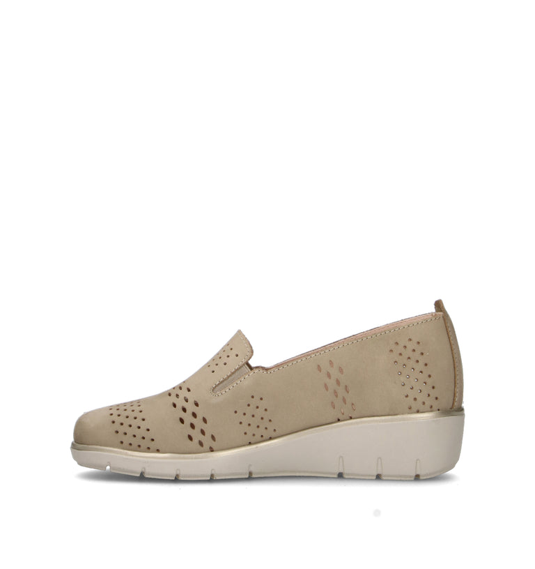 GRAFIA Scarpa comfort donna grigia in pelle