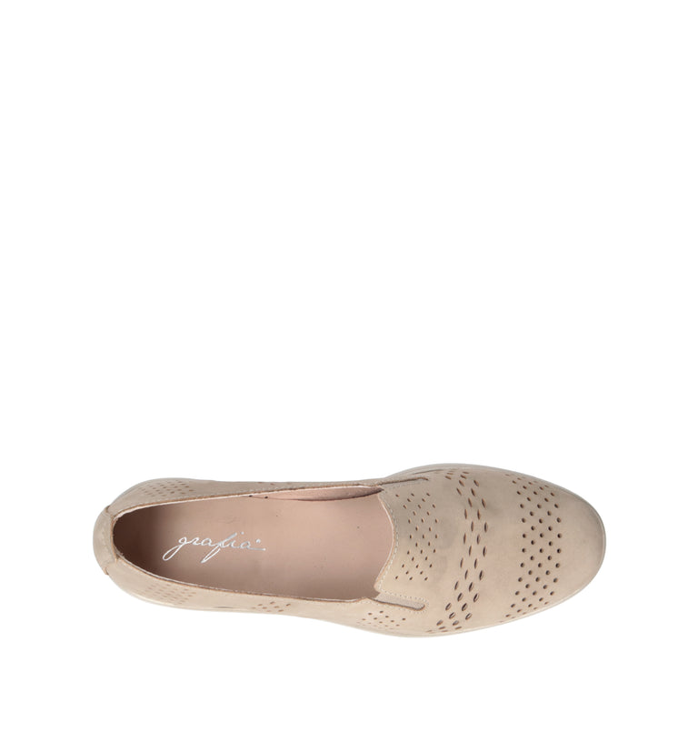 GRAFIA Scarpa comfort donna grigia in pelle