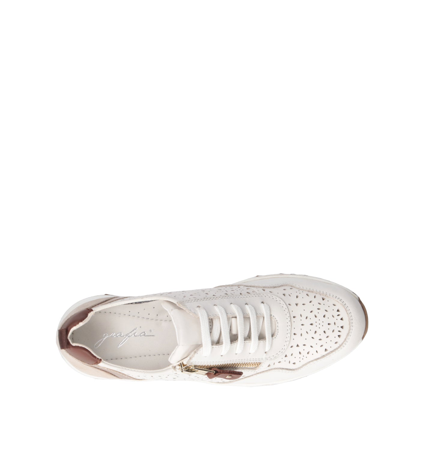 GRAFIA Sneaker donna bianca in pelle