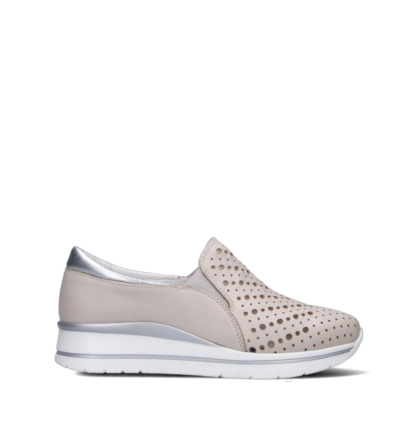 GRAFIA Scarpa comfort donna panna in pelle